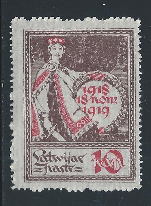 LATVIA SC# 60 F-VF/LH 1919