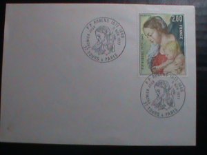 ​FRANCE -FDC- 1977-SC#1518 VIRGIN & THE CHILD-BY PETER PAUL RUBENS MINT FDC VF