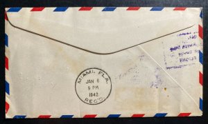 1941 Bathurst Gambia First flight airmail Cover FFC To Schenectady NY USA