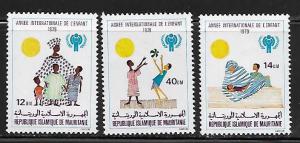 Mauritania 422-24 Children Mint NH