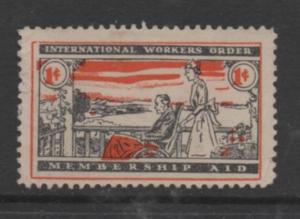 1938 International Workers Order Membership Aid - Unused No Gum