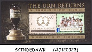 AUSTRALIA - 2014 THE URN RETURNS ASHES SERIES - MIN/SHT MINT NH