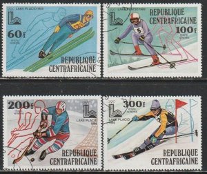 1979 Central African Rep - Sc C216-C219 - used VF - 4 single - Winter Olympics