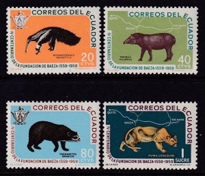 Ecuador 657-660 Animals MNH VF