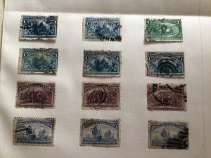 United States early used stamps on folded page A11610