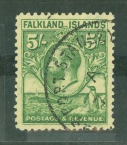 Falkland Islands #62 Used Single