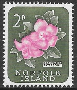 Norfolk Island 30: 2d Lagunaria patersonii, MH, F-VF