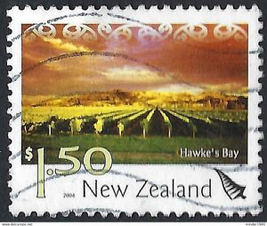 NEW ZEALAND 2004 QEII $1.50 Multicoloured, Tourist Attractions-Hawke's Bay FU