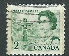 Canada SG 580 Used perf 12  - 2 phosphor bands