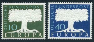 Germany 771-772,772A,lightly hinged. EUROPE CEPT-1957.United Europe.