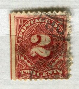 USA; 1890s early classic Postage Due fine used shade of 2c. value