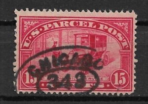 1913 ScQ7 15¢ Parcel Post used