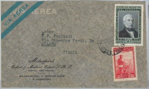 57963  -  ARGENTINA - POSTAL HISTORY: COVER to ITALY 1950 - AGRICOLTURE
