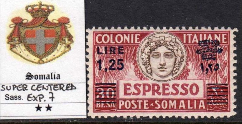 ITALY SOMALIA  Express - Sass. Exp. n.7  MNH**