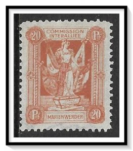 Marienwerder #4 Plebescite Issue MH