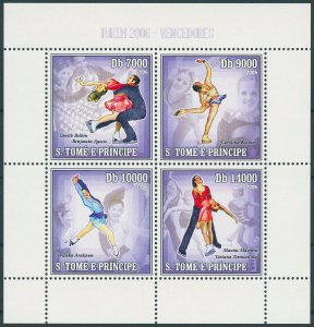 Sao Tome & Principe 2006 MNH Winter Olympics Stamps Turin Figure Skating 4v M/S