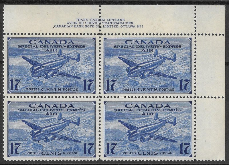 Doyle's_Stamps: Scott #CE2** Canadian 1943 NH Air Post Special Delivery PNB