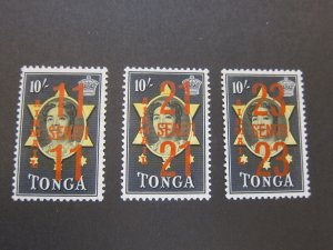 Tonga 1971 Sc CO37-9 MNH