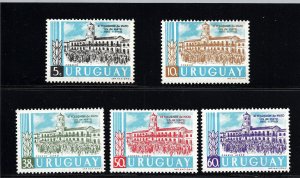 Uruguay #658-9 +C208-10  Cabildo Buenos Aires May revolution 1810 MNH