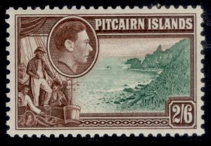 PITCAIRN ISLANDS GVI SG8, 2s 6d green & brown, NH MINT. Cat £17.