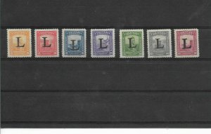 COLOMBIA 1950 AIRMAIL OVERPRINTED L  LANSA AIRLINE C175/81 MI 579/85 MNH