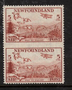 Newfoundland #C13c Extra Fine Never Hinged Imperf Pair **With Certificate**
