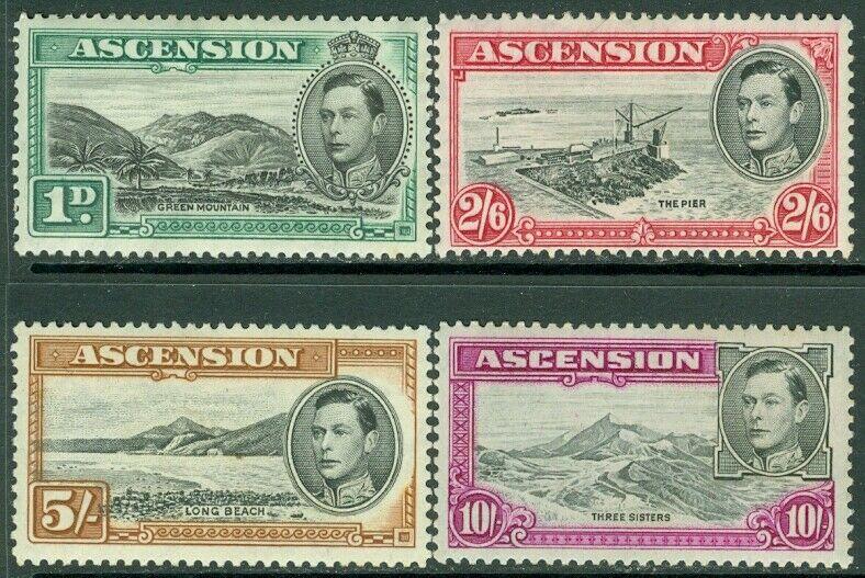 EDW1949SELL : ASCENSION 1944 Scott #41, 47-49 VF, Mint OG. Key Values Cat $101