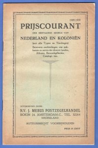 NETHERLANDS & Colonies 1929  59 page PRICELIST of Amsterdam stamp dealer