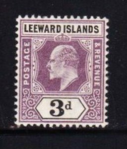 Album Treasures Leeward Islands Scott # 33  3p  Edward VII  Mint LH