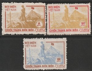 North Vietnam 1954 Sc 17-9 set MNGAI(*)