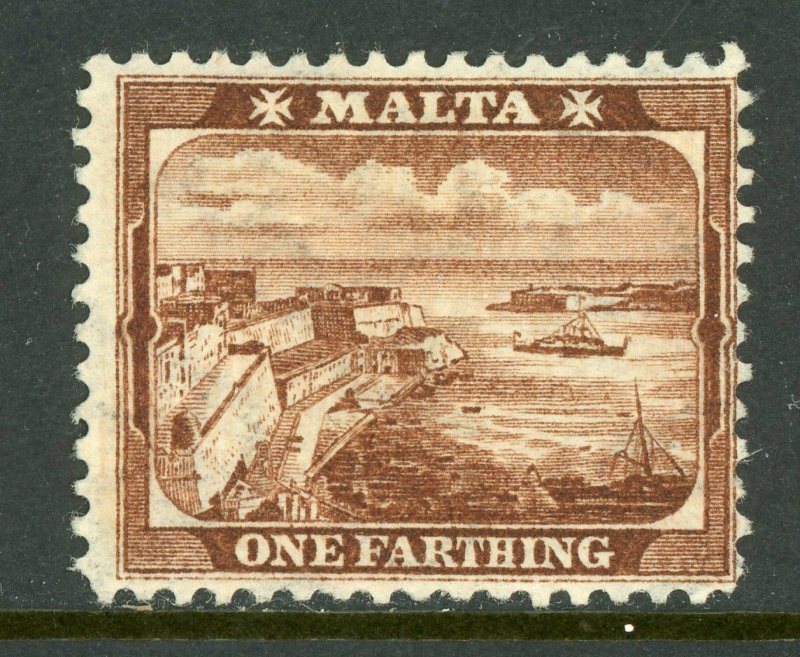 Malta 1901 QV 1f Red Brown Scott #19 Mint A353 ⭐⭐⭐ 