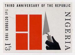Nigeria 1963 Third Anniversary of Republic original artwo...