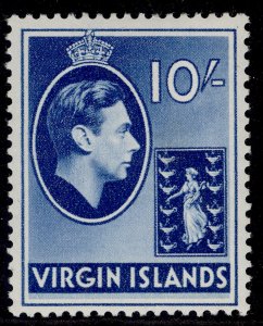 BRITISH VIRGIN ISLANDS GVI SG120, 10s blue, M MINT. Cat £12.