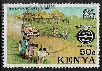 Kenya #76 Used Stamp - Safari Rally