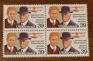 Scott#: C114 - Lawrence & Elmer Sperry Block of Four MNH OG -- Free Shipping --