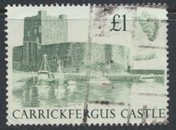GB  SC# 1230 Carrickfergus Castle 1988  SG 1410  Used   as per scan 