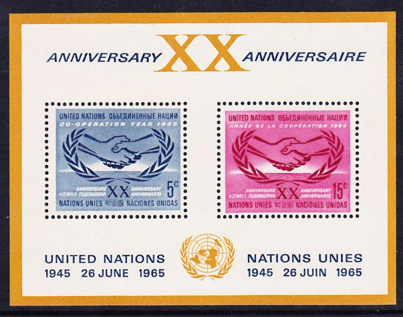 145 United Nations 1965 ICY SS MNH