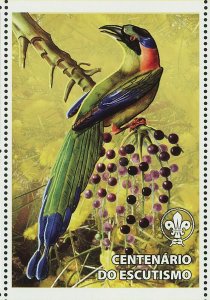 Birds Stamp Tangara Passe Ver Cassique Huppe Carouge Lamacaii S/S MNH #3032-3035