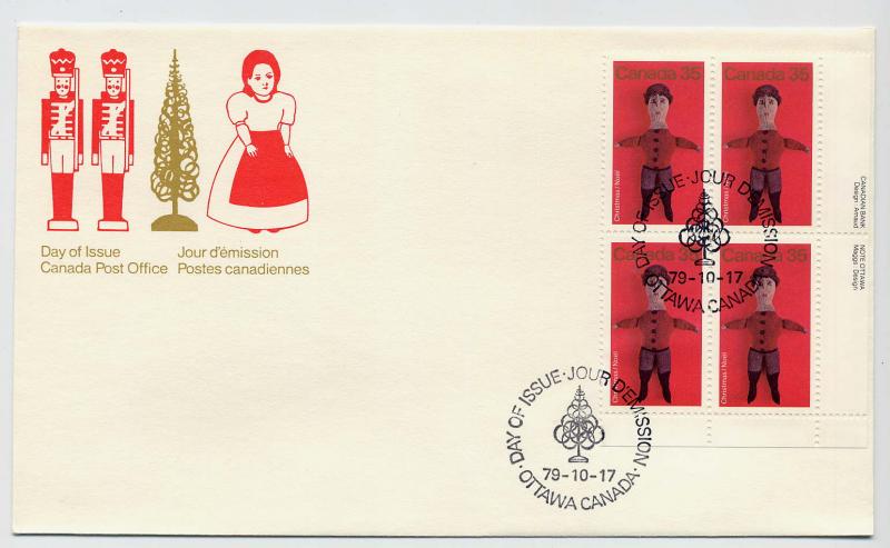 Canada First day cover #841, Christmas