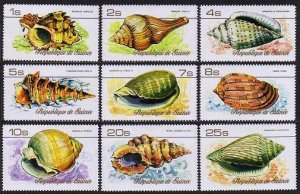 Guinea 729-737,MNH.Michel 767-775. Sea Shells,1977.