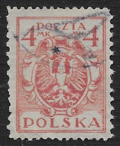 Poland #152 4m Eagle & Fasces, Symbolical of United Poland