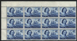 Australia Sc#412 MNH Block of 12 - 1 tone spot in selvedge