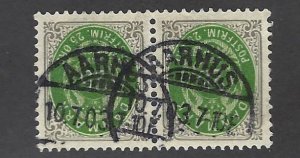 Denmark  SC#50 Pair Used VF SCV$39.00.....Great Opportunity!