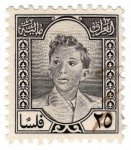 (I.B) Iraq Revenue : Duty Stamp 25f (King Faisal II)