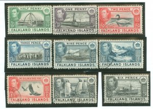 Falkland Islands #84/85B/86a/87a/90/91 Used Single