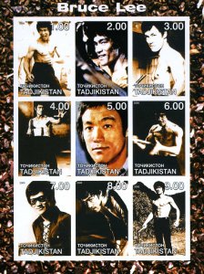 Tajikistan 2000 BRUCE LEE Martial Artist Sheet Imperforated Mint (NH)