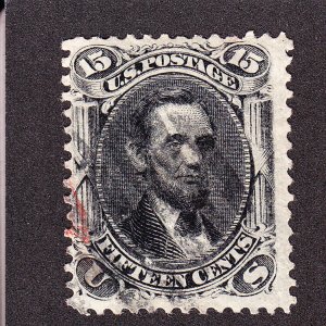 US 77 15c Lincoln Used F-VF SCV $170