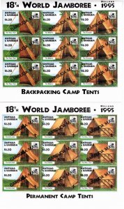 Barbuda 1996 MNH Sc 1575-6a-c two minisheets