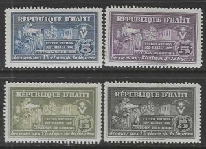 Haiti RA1-RA4 Mint SC:$5.20
