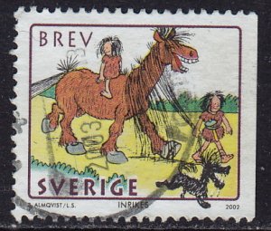 Sweden - 2002 - Scott #2428b - used - New Year Horse